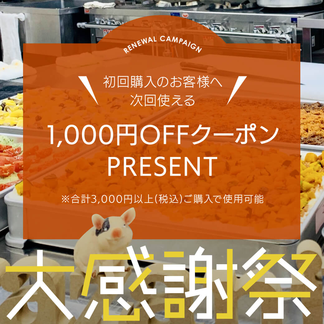 初回購入のお客様へ次回使える1000円OFFクーポンプレゼント